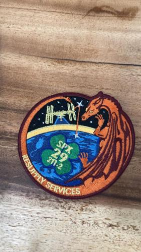 The official patch of the Spacex 29 flight.