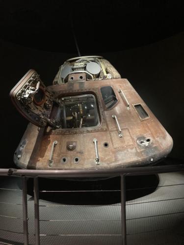 At the KSC visitor center : the real Apollo 14 module, back from the moon !