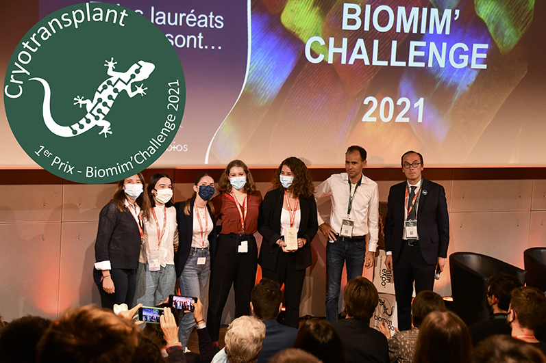 CryoTransplant et Filtergy, deux projets de Sup’Biotech primés lors du Biomim’Challenge 2021 !